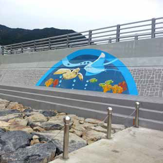 방파제 벽면 로얄콘 공법